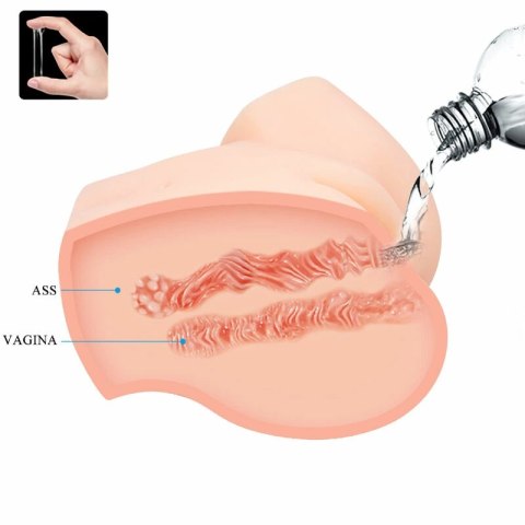 Crazy Bull Dual Vibration Intimate System z Dwoma Kanałami, miękki materiał