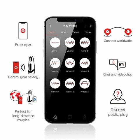 ONINDER Seoul - Inteligentna maszyna intymna, silikonowa, 10 trybow, aplikacja