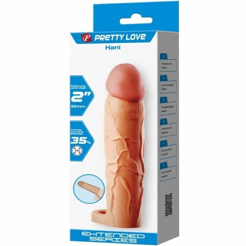 Pretty Love Hani silikonowa nakładka wydłużająca anatomiczna, świeży kolor