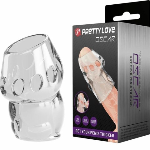 Pretty Love Oscar transparentny rękaw anatomiczny z TPR, rozmiar uniwersalny