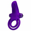 Pretty Love VibraRing fioletowy silikonowy pierścień stymulujący 10 trybow