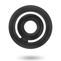 Addicted Toys Potenz C-Ring czarny - podwojny pierścień silikonowy