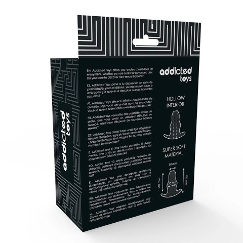 Addicted Toys Transparentny tunel anatomiczny TPE 15 cm, duży rozmiar