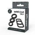 Addicted Toys Zestaw 4 Elastycznych Pierścieni Silikonowych Rożne Rozmiary