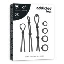 Addicted Toys Zestaw 7 Elastycznych Pierścieni Silikonowych Czarny