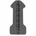 All Black Hook Up - Model do podłączenia, anatomiczny, 17 cm