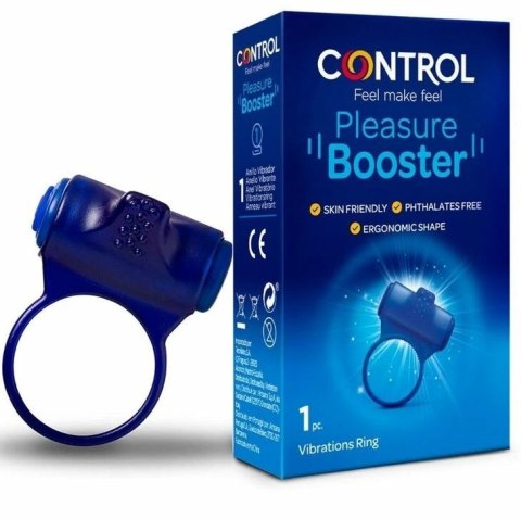CONTROL Pleasure Booster - silikonowy pierścień z wibracją, 20 min