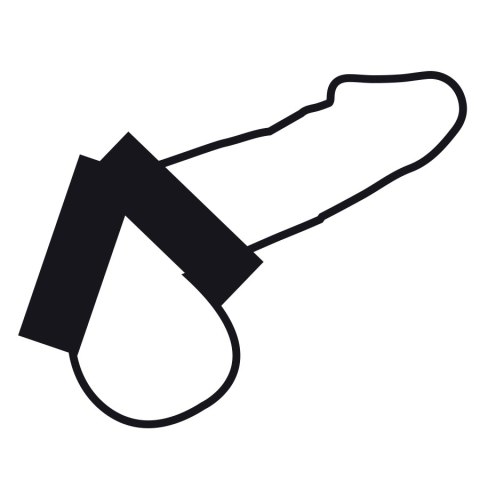 Darkness podwojny elastyczny pierścień regulowany, skora i guma, uniwersalny