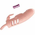 Pretty Love Sloane - Elastyczna nasadka intymna z wibracjami, naturalny kolor