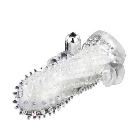 Baile Brave Man - silikonowa nakładka intymna z funkcją wibracji 18 cm