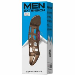 Baile Power Extension - przedłużacz z wibracją i paskiem 13,5 cm TPR