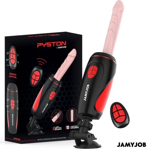 Jamyjob Pyston Base Automatyczne Urządzenie Intymne z Pilotem 21,5 cm