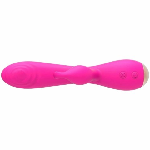 Nalone Magic Stick - model dwusilnikowy, silikonowy, rożowy, 19 cm