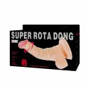 Baile Super Rota Dong rotacyjny model intymny z przyssawką 20,5 cm