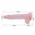 Baile Super Vibro Dong V - model z przyssawką, 20,5 cm, TPR, sterowany pilotem