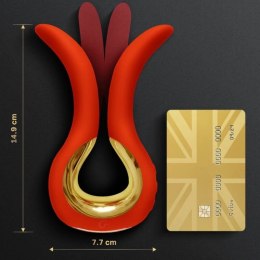 Gvibe Maxi Coral - dwusilnikowy model z elastycznymi końcowkami, 14,9 cm