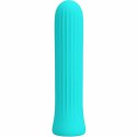 Pretty Love Blanche - silikonowy model wibrujący, niebieski, 12 trybow