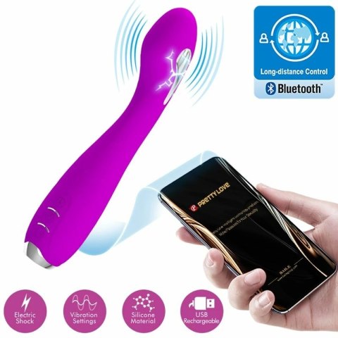 Pretty Love Hector Violet - Wibrator Elektroimpulsowy z Aplikacją, USB