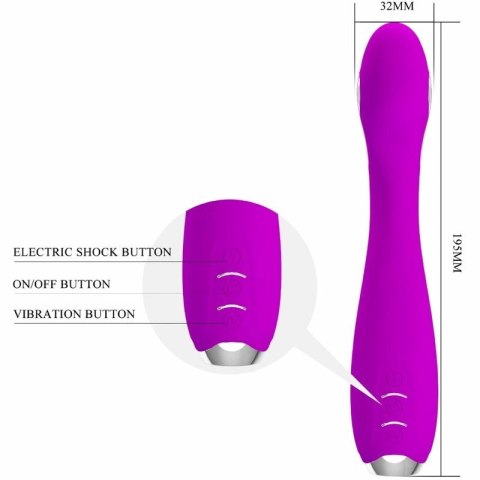 Pretty Love Hector Violet - Wibrator Elektroimpulsowy z Aplikacją, USB