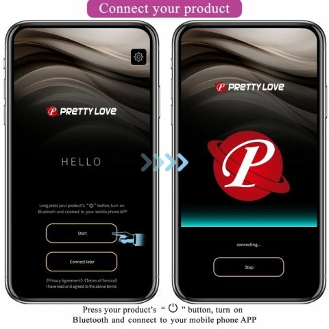 Pretty Love Hector Violet - Wibrator Elektroimpulsowy z Aplikacją, USB