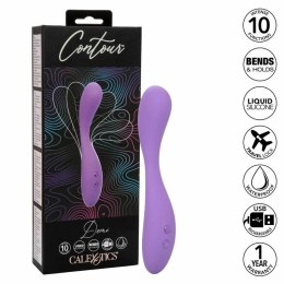 CalExotics Contour Demi masażer silikonowy fioletowy 10 trybow