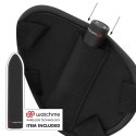 Fetish Submissive Cyber Strap M - Uprząż z pilotem WATCHME, silikonowa