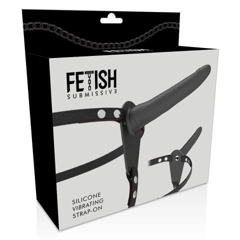 Fetish Submissive Harness Black - Uprząż Intymna z Wibracją 15 cm