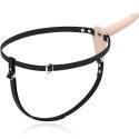 Fetish Submissive Harness silikonowy model z funkcją wibracji 15 cm
