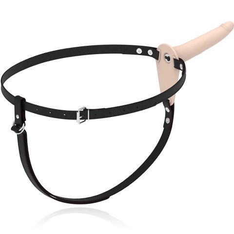 Fetish Submissive Harness silikonowy model z funkcją wibracji 15 cm