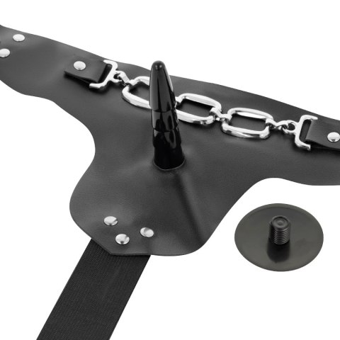 Harness Attraction George 19 cm - Zestaw Pasow z Wibrującym Modelem TPR