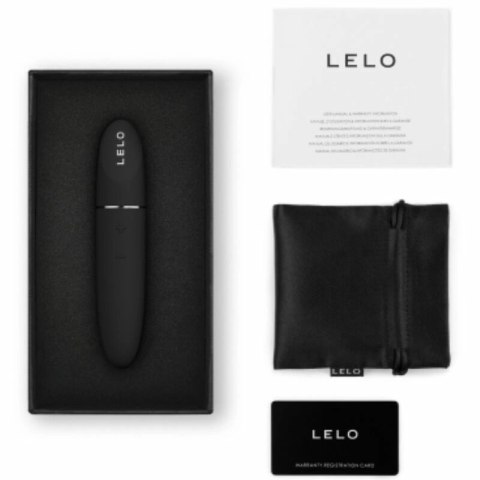 LELO MIA 3 Czarna - Kompaktowa maszyna intymna USB, 8 trybow