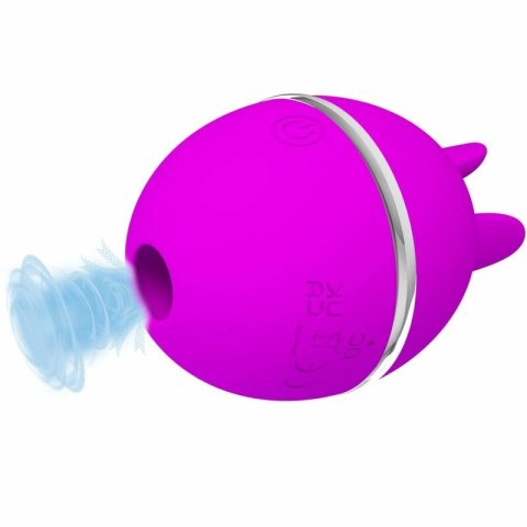 Pretty Love Gemini Ball silikonowy masażer pulsacyjny fioletowy