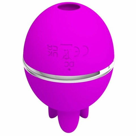 Pretty Love Gemini Ball silikonowy masażer pulsacyjny fioletowy