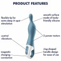 Satisfyer A-Mazing 1 Blue - model punktowy, silikon medyczny, wodoodporny