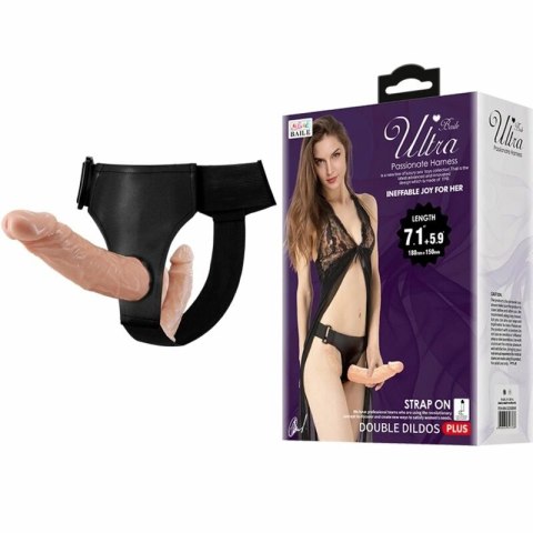 Baile Double Pleasure System z uprzężą, model 1002S, kolor naturalny