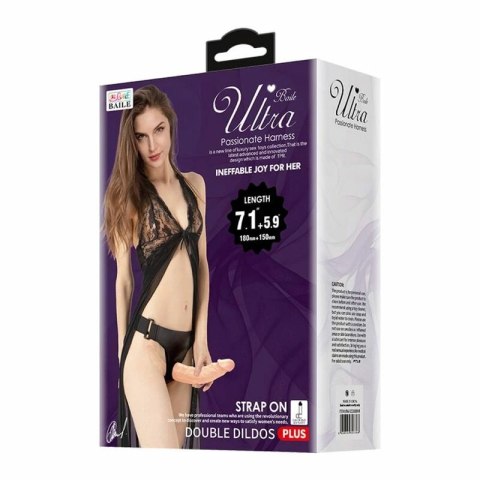 Baile Double Pleasure System z uprzężą, model 1002S, kolor naturalny