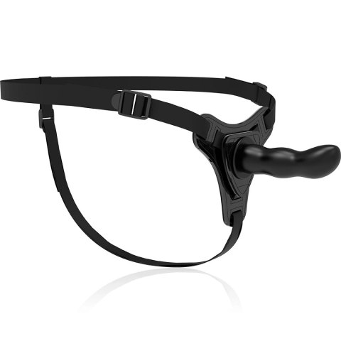 Fetish Submissive Harness silikonowy czarny 16 cm anatomiczny model