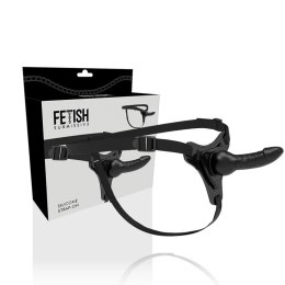 Fetish Submissive Uprząż z silikonowym aplikatorem 16 cm czarna