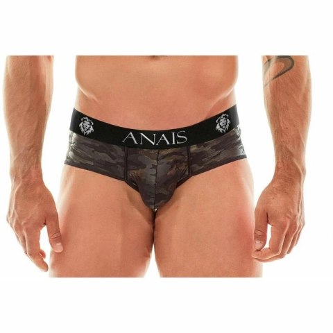 ANAIS MEN Electro Brief M - Sportowe figi z mikrofibry, militarny wzor