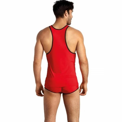 ANAIS MEN Soul Top M czerwony bezrękawnik z mikrofibry