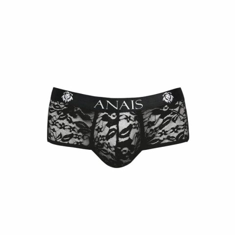 Anais Men Romance Brief S - Czarne Bokserki z Kwiatowym Motywem