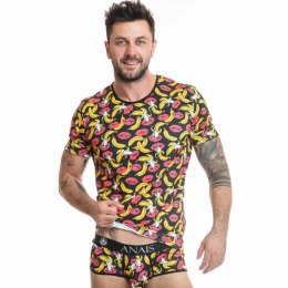 Anais Men T-shirt BANAN L - lycra, wzor w banany, żołty