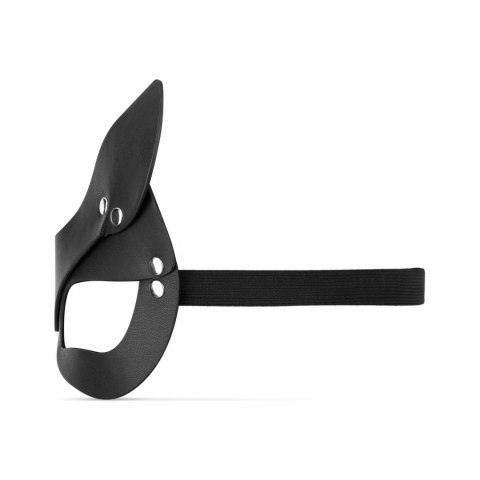 Bedroom Fantasies Kinky Kitty Mask Czarna - Skorzana Maska Regulowana