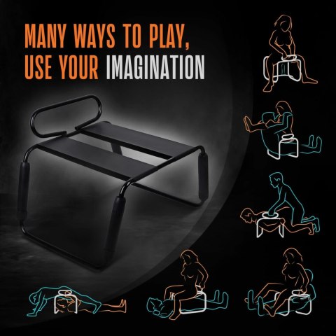 Blush Temptasia Surrender czarne siedzisko intymne z regulacją wysokości