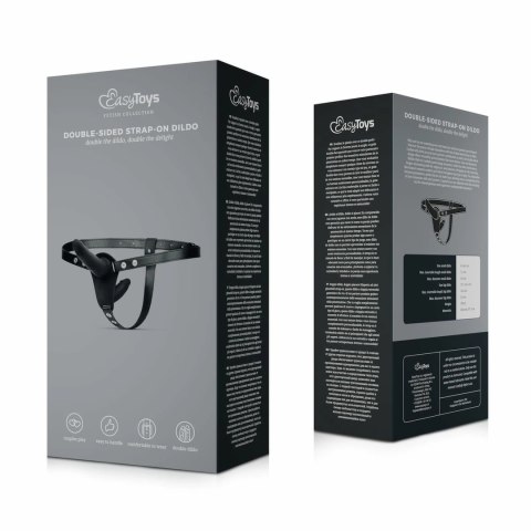 Fetish Collection Double-Sided Model Czarny Regulowany Uprząż