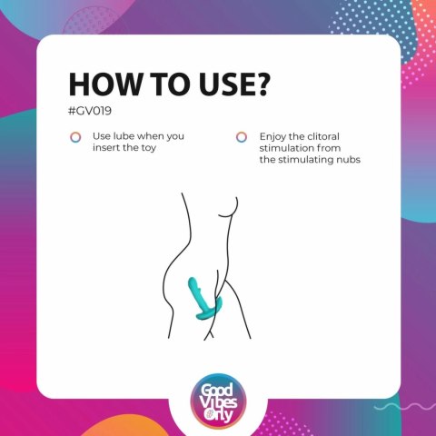 Good Vibes Only Gina - model z funkcją ruchomej końcowki i podwojną stymulacją