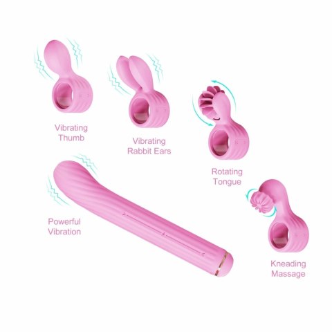 OTOUCH Magic Stick S1 Pink - Wielofunkcyjne urządzenie do masażu 4w1