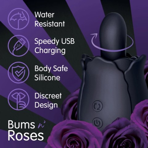 Skins Rose Buddies Bums N Roses - model wibrująco-rotacyjny, wodoodporny