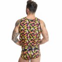 Anais Men Banana Top S - męska koszulka z nadrukiem bananow, lycra
