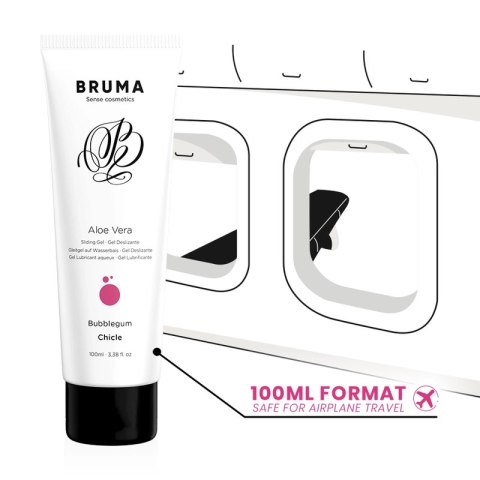 BRUMA Aloe Vera Żel nawilżający 100ml smak guma balonowa